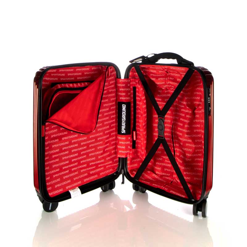 Maleta riÂ­gida Sprayground Striped Dark Red 20"