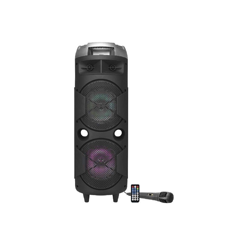 Bocina 12 Pulgadas Bluetooth Audio Con Microfono - Steelpro Color Negro