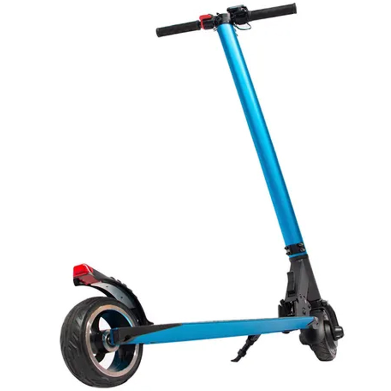Scooter Electrico Plegable 23 km  3 Velocidades Luz Led Patin Azul Centurfit
