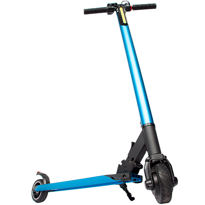 Scooter Electrico Plegable 23 km  3 Velocidades Luz Led Patin Azul Centurfit