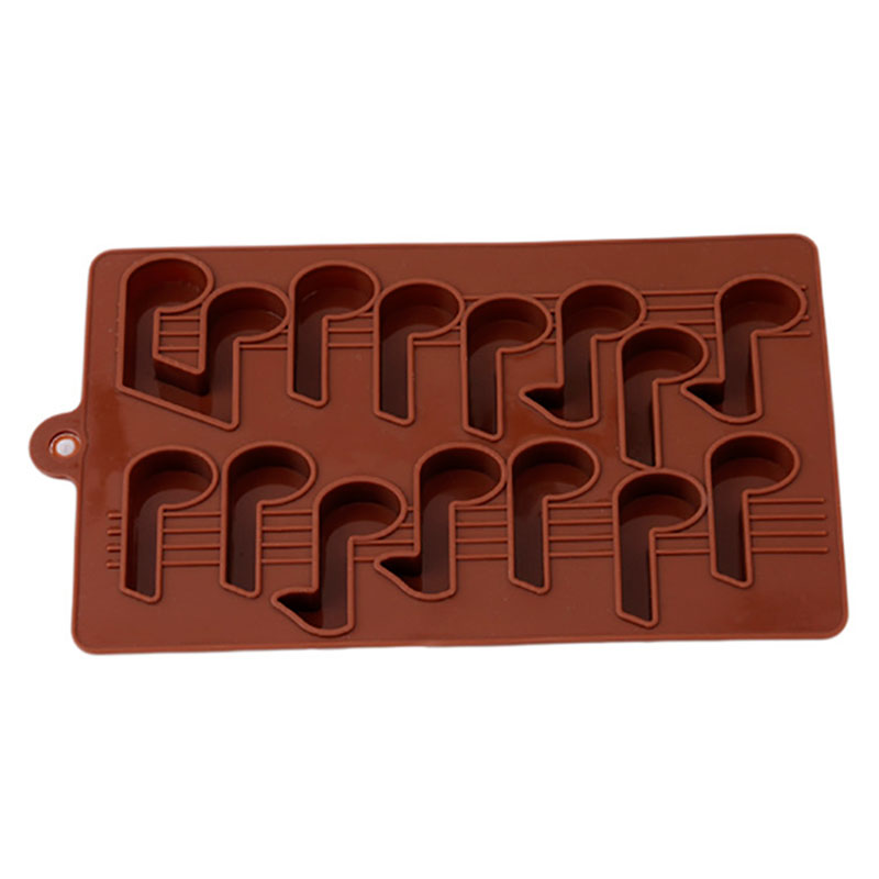 Molde De Silicón Nota Musical Uso Culinario Chocolate