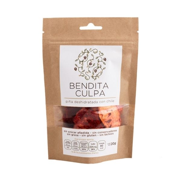 Bendita Culpa Piña enchilada, 20gr. (5 piezas)