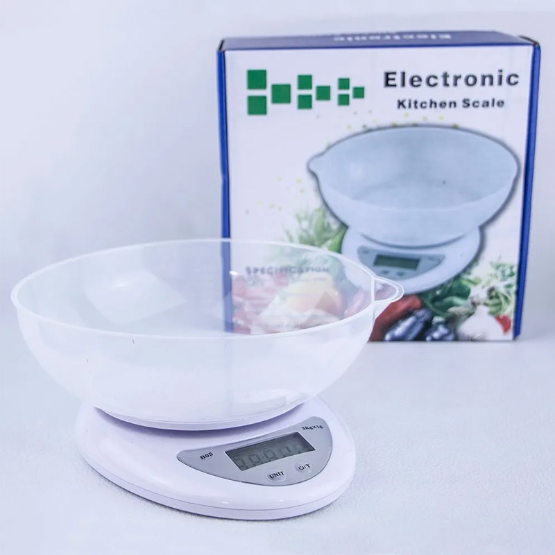 Bascula Digital 5 Kg Multiusos Gramera Para Cocina Con Tazon