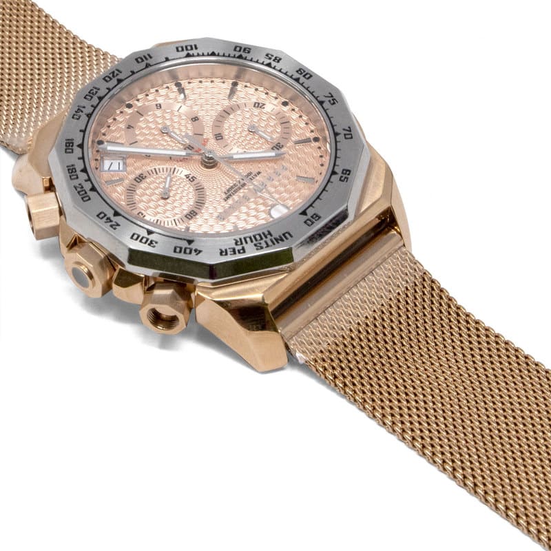 Reloj Perry Ellis Para Hombre Decagon Gt Oro Rosado De 46 Mm