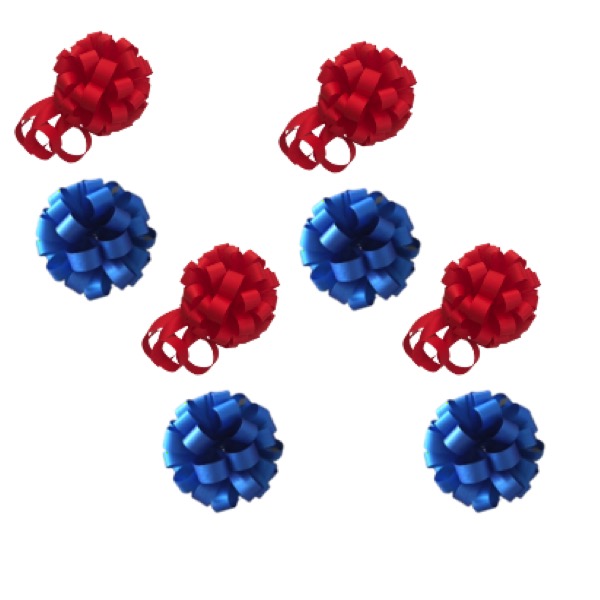  MOÑOS VIKY PARRA, de 10 cm de diámetro, CAJA CON 8 PZAS SURTIDAS