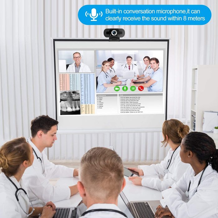 WEBCAM FULL HD 1080p con microfono incoporado + microfono de solapa