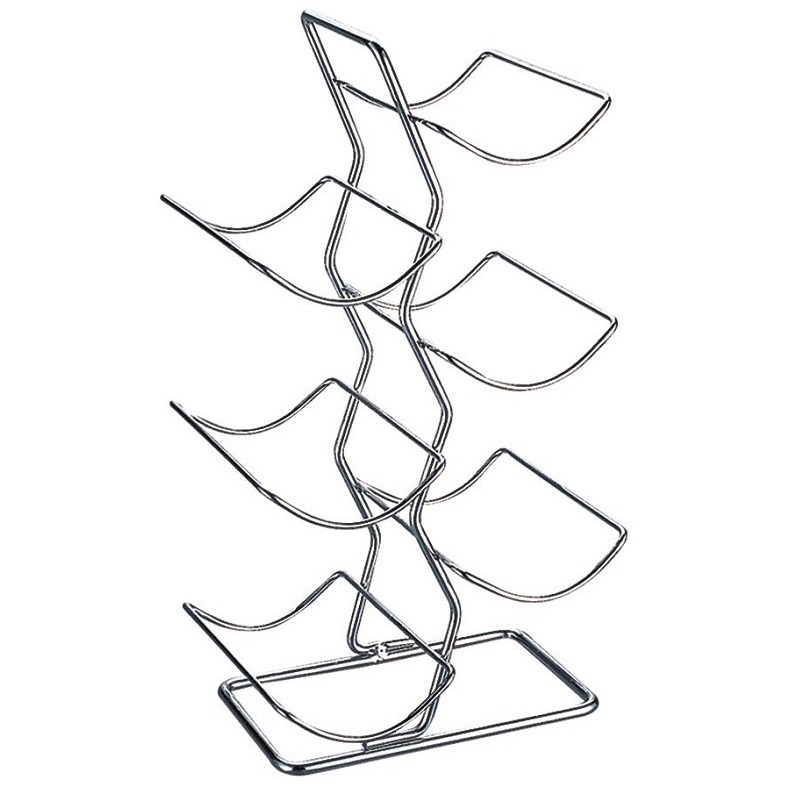 Porta Botellas De Vino Cromado | Cavas Para 6 Botellas, Vencort