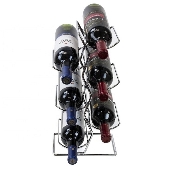 Porta Botellas De Vino Cromado | Cavas Para 6 Botellas, Vencort