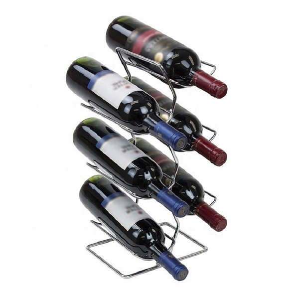 Porta Botellas De Vino Cromado | Cavas Para 6 Botellas, Vencort