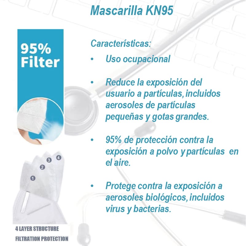 20 pz Cubrebocas KN95 Certificado mascarilla tapabocas