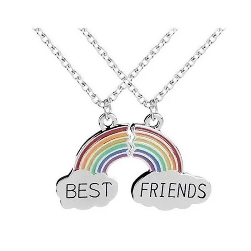 Set 2 Collares Best Friends Mejores Amigas Corazon Amor 4