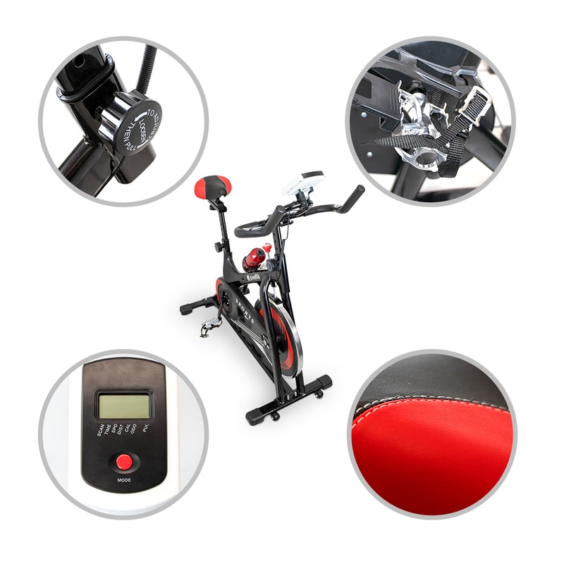 Bicicleta Fija Spining Gimnasio 6kg Svelfik Cardio Gym 150kg