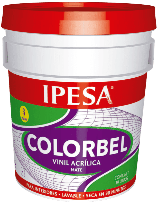 Cubeta De Pintura Vinilica Acrilica Colorbel Ipesa 19 Litros 3 Años