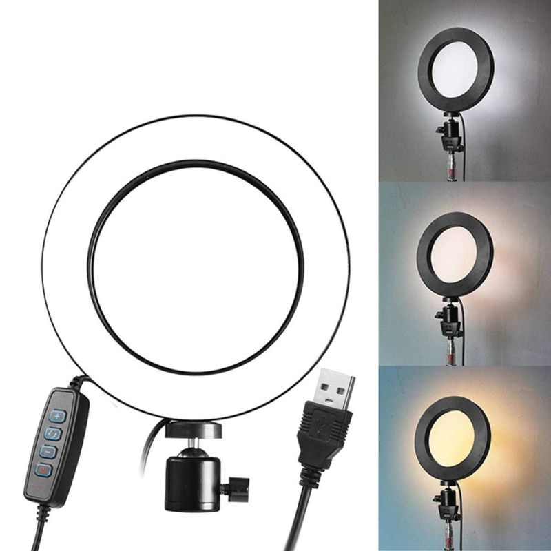 Aro Profesional Luz Led 6 Pulgadas Control 3 Tonos De Luz