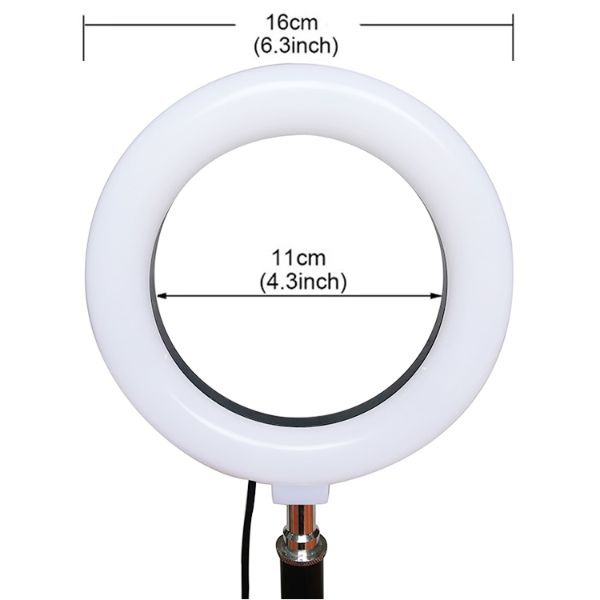 Aro Profesional Luz Led 6 Pulgadas Control 3 Tonos De Luz