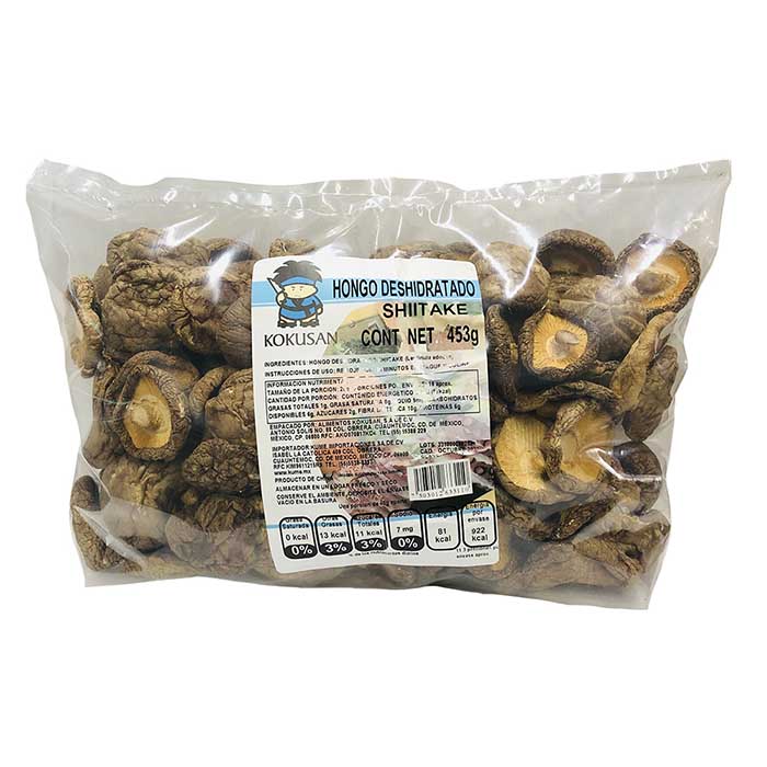 Hongo SHIITAKE Deshidratado bolsa de 453gr Oriental