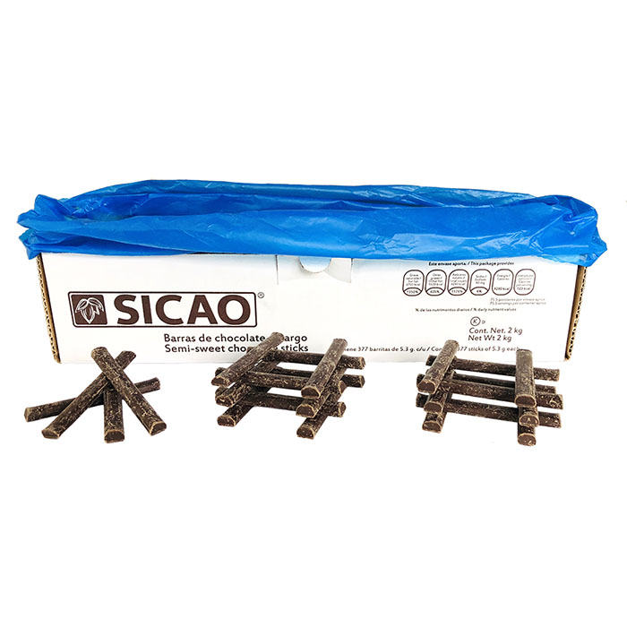 Chocolate en Barrita Sicao Paquete de 2 Kg aprox 377 piezas