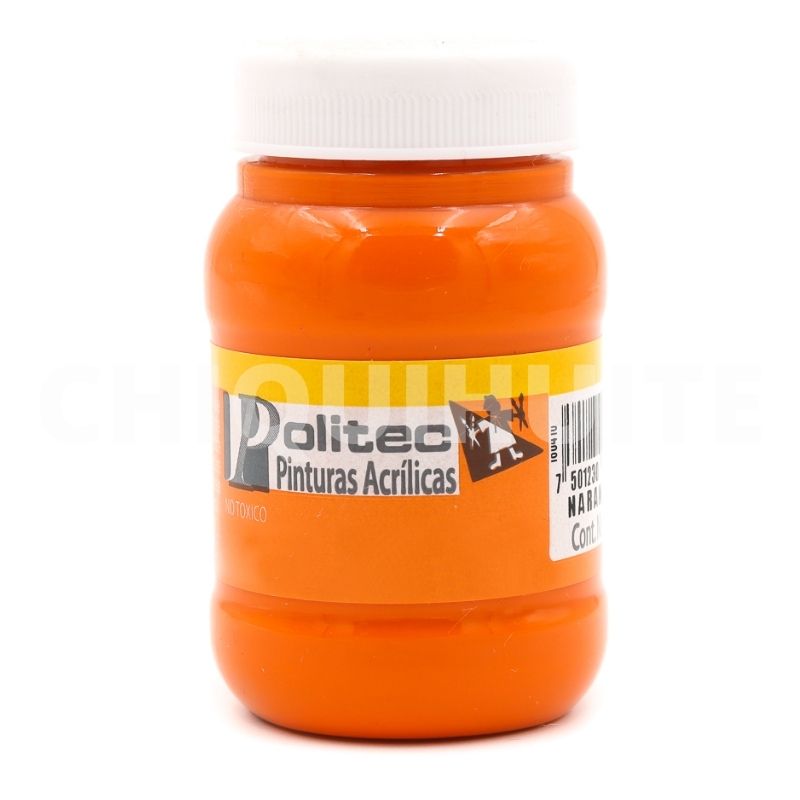 Pintura Acrilica Politec 100ml Bote Acrilica Artistica
