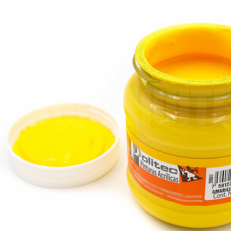 Pintura Acrilica Politec 250ml Bote Acrilica Artistica