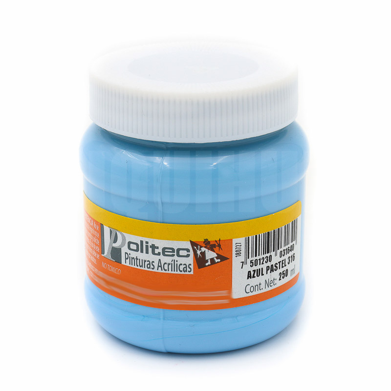 Pintura Acrilica Politec 250ml Bote Acrilica Artistica