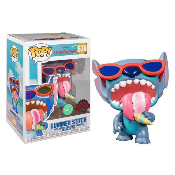 Funko Pop Summer Stitch #636 Special Edition Sticker de Lilo & Stitch