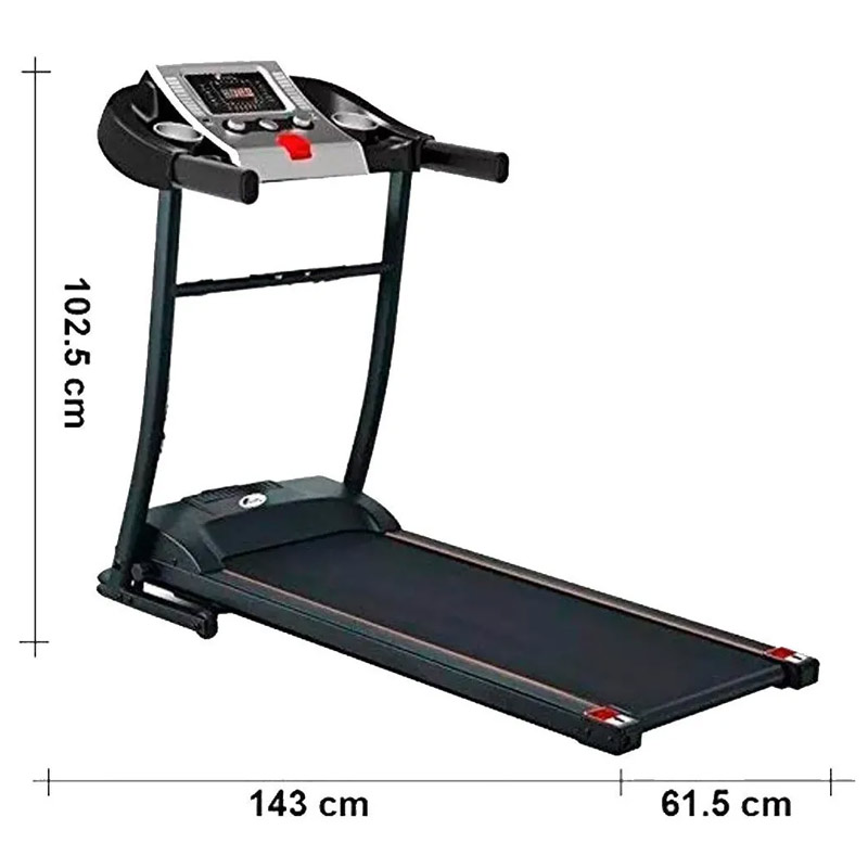 Caminadora Elictrica Centurfit Walk 1.5 Hp Gym con Bocinas Pantalla Led 12 Programas USB Auxiliar