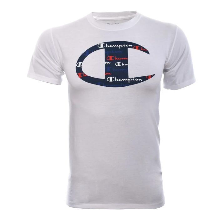Playera CHAMPION Hombre LOGO Blanco