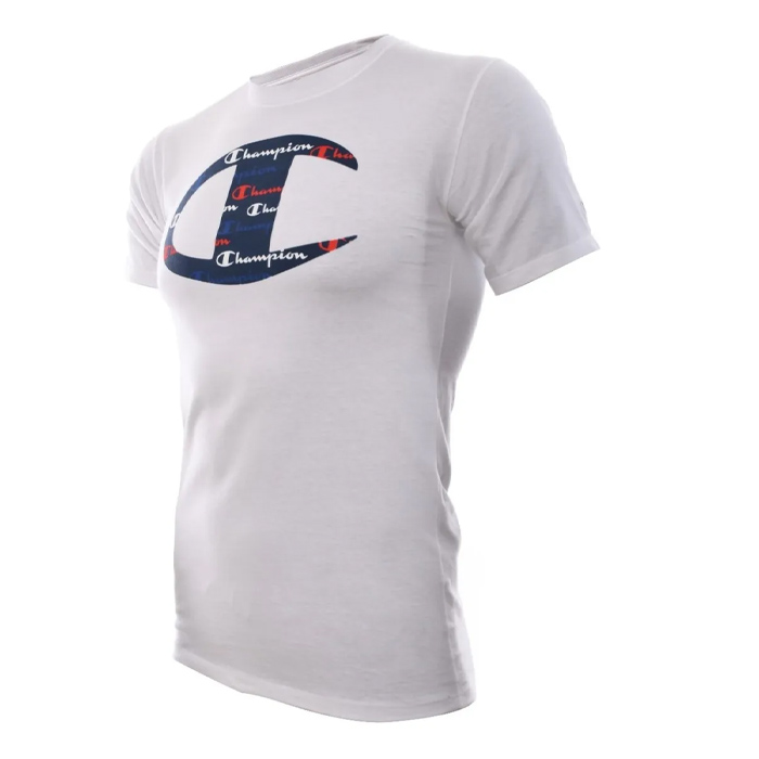 Playera CHAMPION Hombre LOGO Blanco