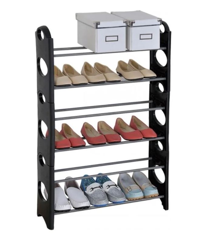Rack Zapatera Rack 30 pares 10 Niveles Organizador Mueble Facil Armado Rack 