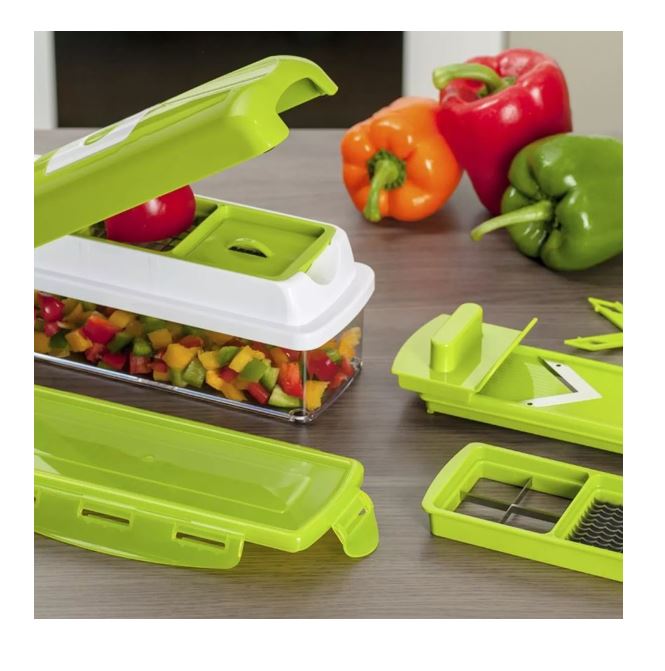 Cortador de Verduras Nicer Dicer Plus Cortador Verduras Rallador Frutas