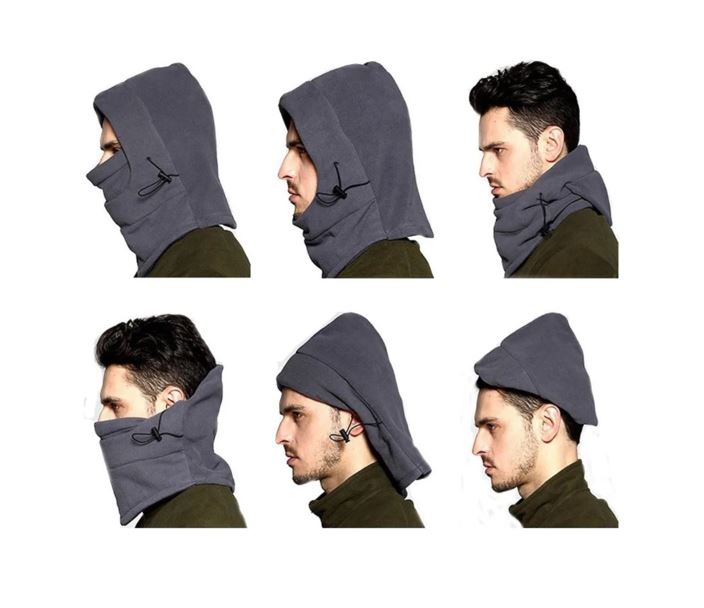 Máscara Térmica Ajustable Balaclava Moto Pasa Montañas Negra