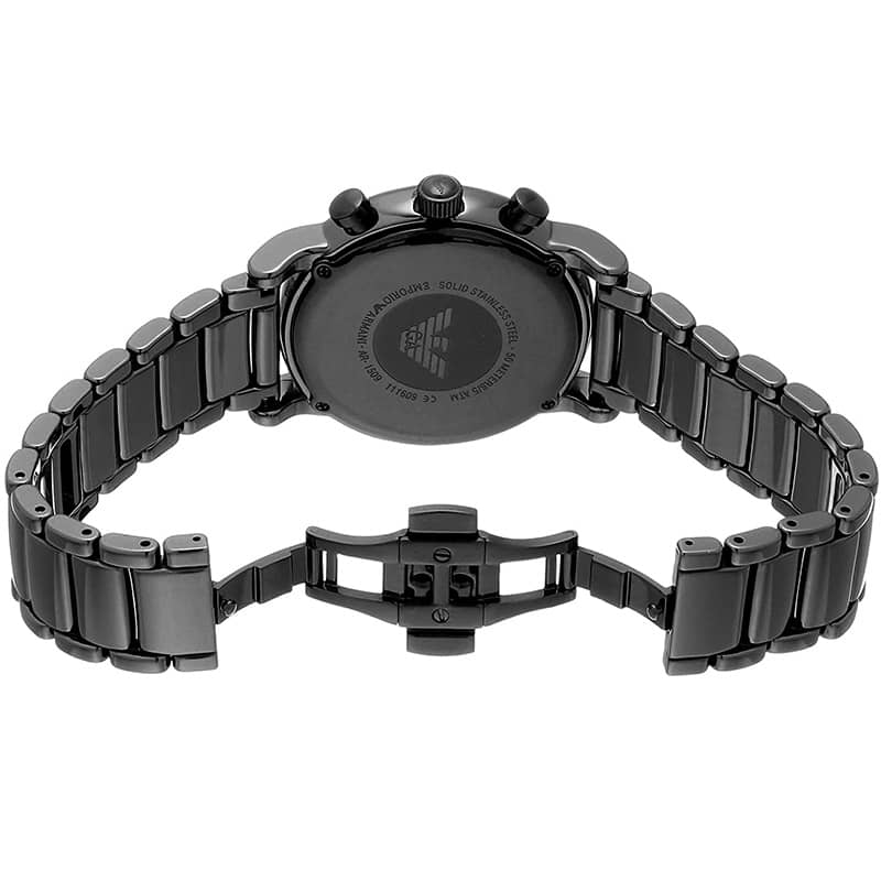 Reloj Emporio Armani Luigi Black Dial Ar 1509 Ceramica