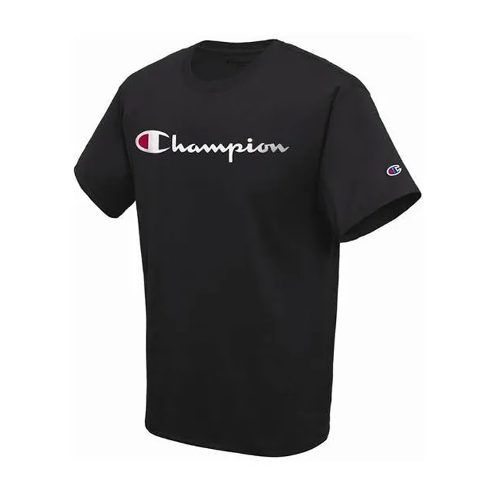 Playera CHAMPION Hombre LOGO Negro