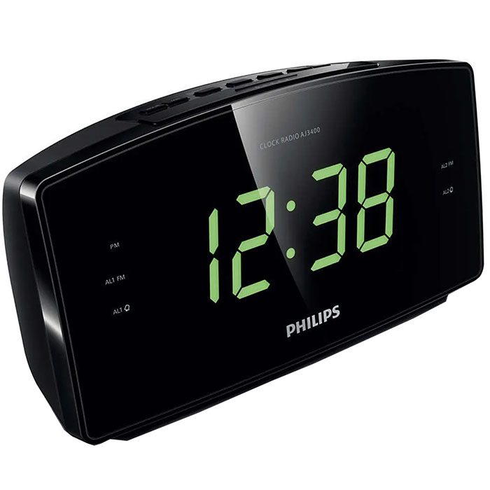 Radio Philips Reloj Despertador Fm Alarma