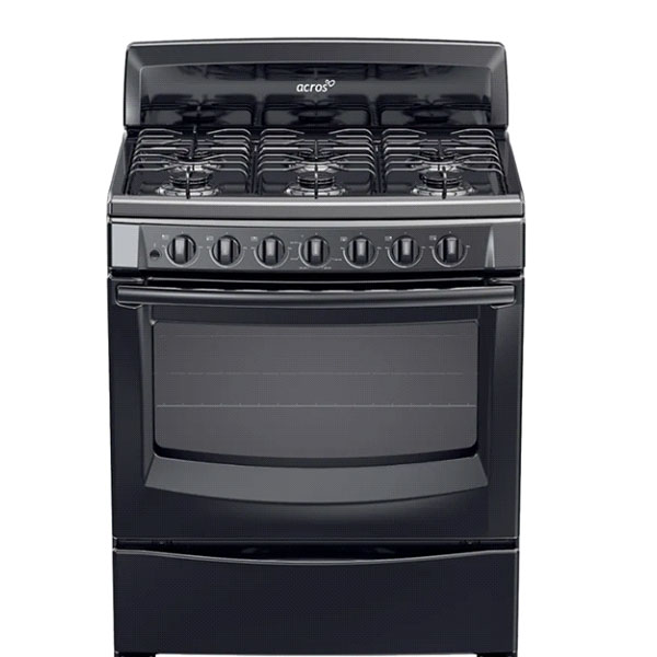 ESTUFA ACROS AF-5001Z NEGRA 6 QUEMADORES