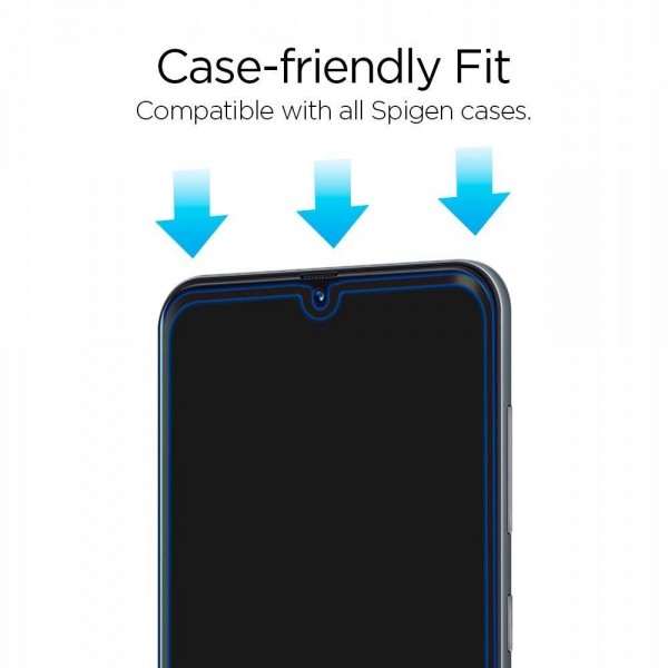 Mica Transparente Glass Full Cover para Galaxy A70 Spigen