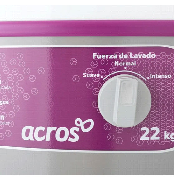 LAVADORA ACROS ALF-2253EG DE 22KG DOBLE PERILLA
