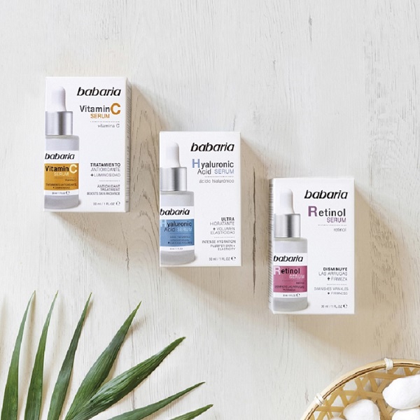 Kit serums faciales Acido Hialuronico, Vitamina C y Retinol