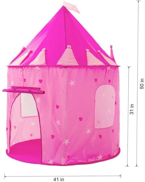 Castillo Para Niñas, Casa De Campaña Corazones Rosa