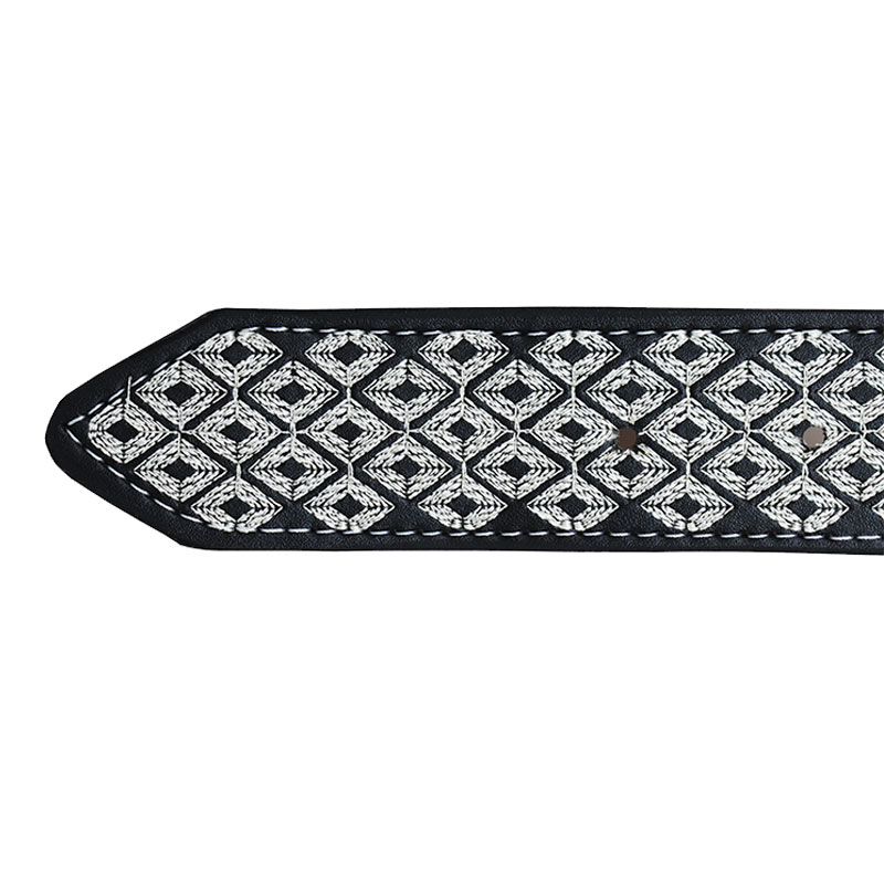 Cinturon De Piel Tipo Vaquero Hombre Caballo Negro