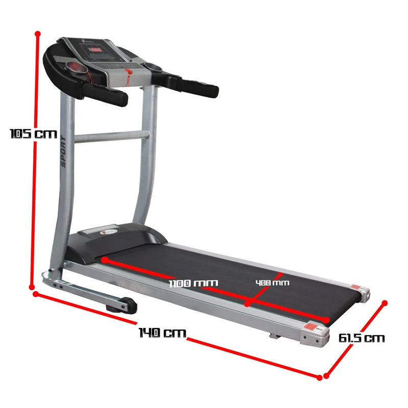Caminadora Electrica Motor 1.75hp Plegable App 12 programas Bluetooth Pantalla Led Usb Auxiliar Centurfit
