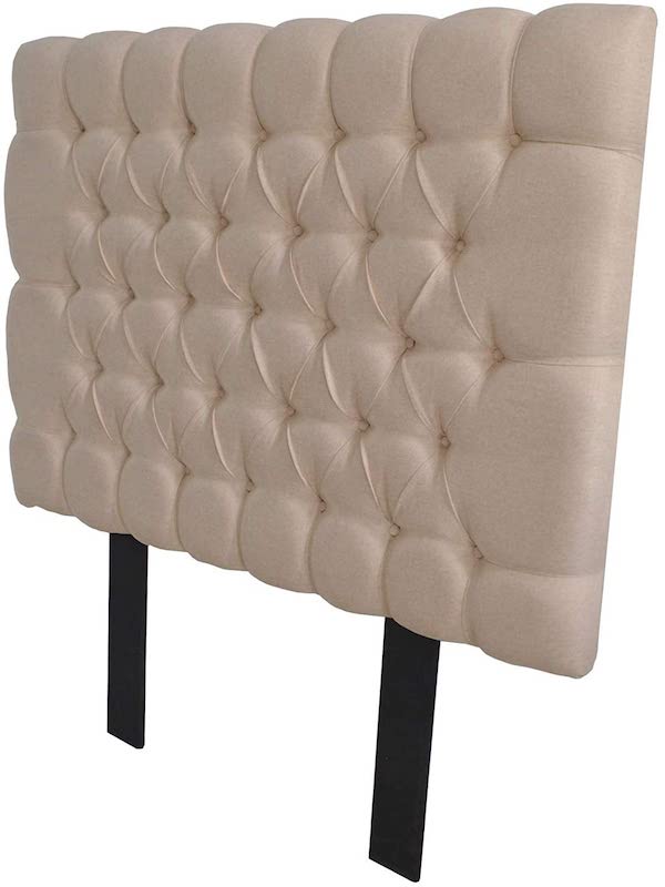 Cabecera Capitonada Soho King Size Beige- Moderna, Recamara, El Bazar Store