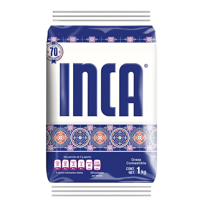 Manteca Vegetal 1 Kg. Inca