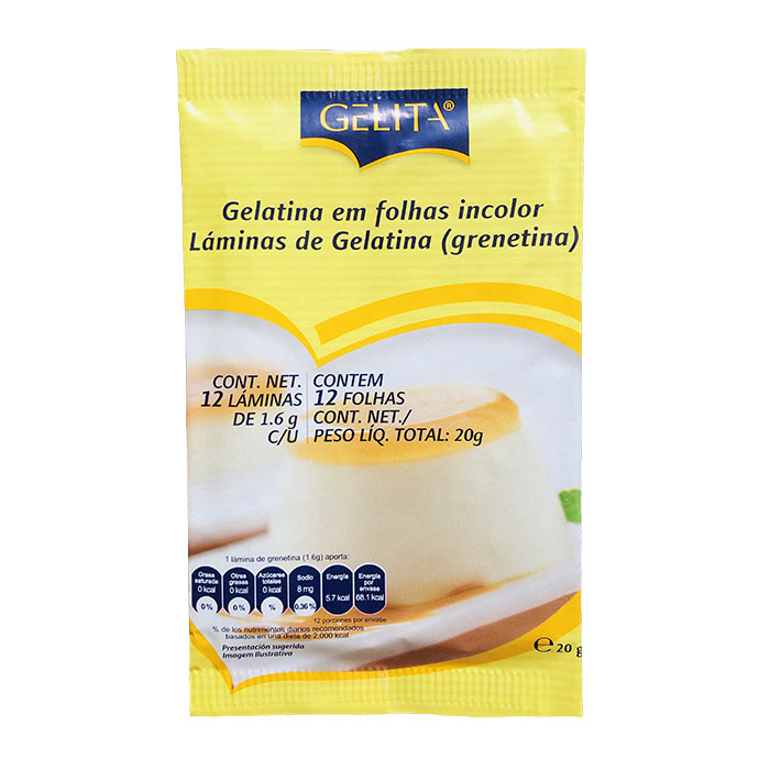 Grenetina en Lamina GELITA sobre de 20 g