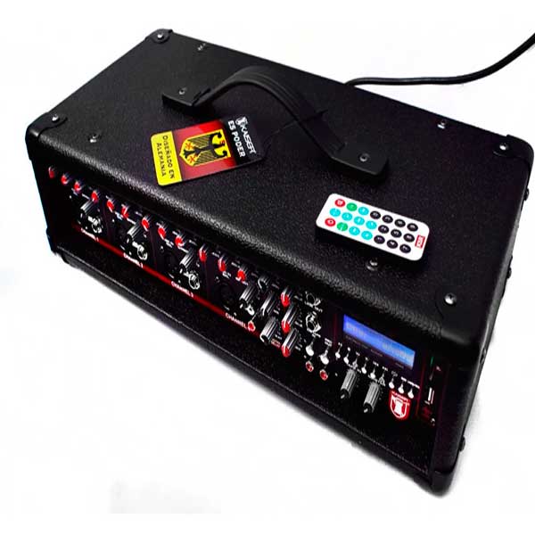 Mixer Amplificador De Audio De 4 Canales/usb/display/control