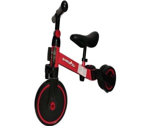 Triciclo Transformable en Bicicleta Entrenadora Roja de 1 a 4 años