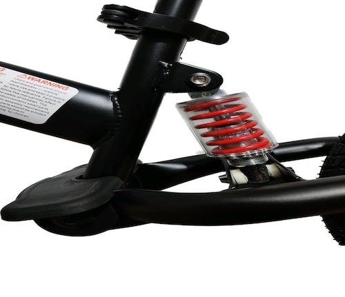 Bicicleta Sin Pedales Balance Con Amortiguador En Asiento Negra Kiwi Cool Negra