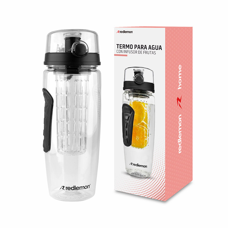 Termo Infusor Agua Sport Frutas Ecológica 940 ml Redlemon