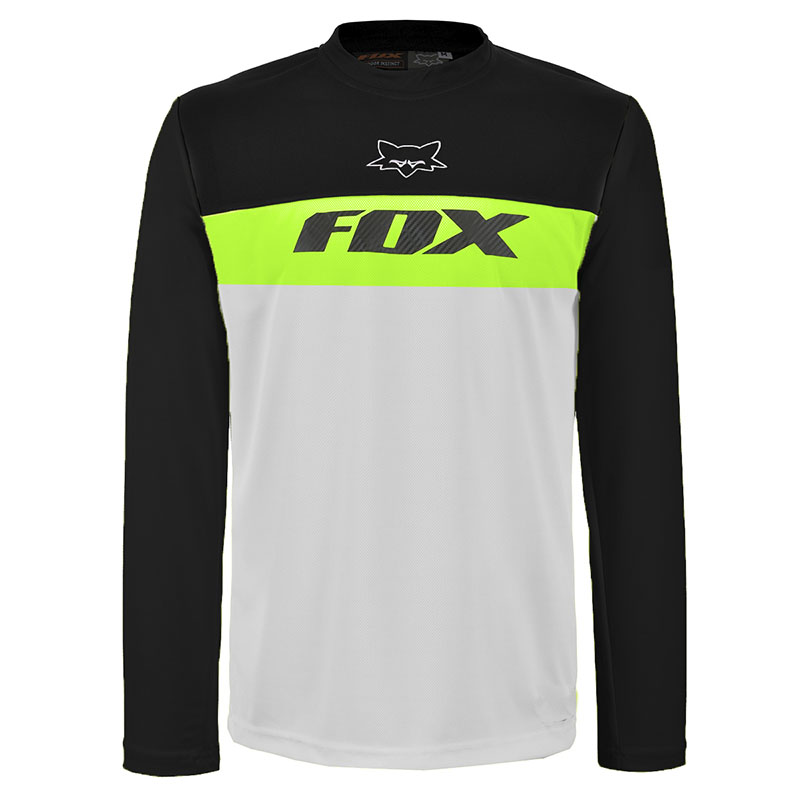 Playera Fox Manga Larga Tres Tonos 