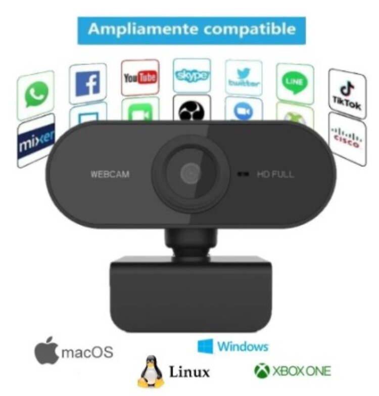 WEBCAM FULL HD 1080p + Regalo microfono de solapa